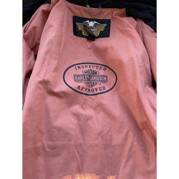 HARLEY DAVIDSON WOMENS RIDING JACKET * XL * BLACK EMBROIDERED MOTO JACKET - Picture 14 of 16